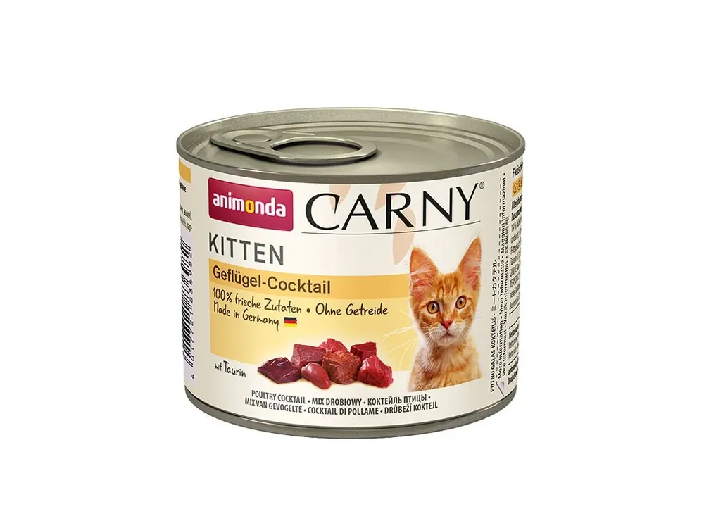 Sleva Animonda Carny Kitten - Hydinový koktejl 200g
