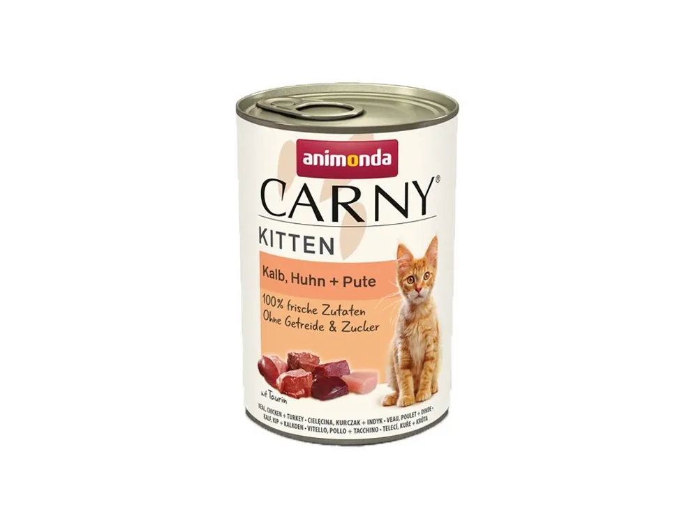 Animonda Carny Kitten - Telecí, kuře a krůta 400g Super Cena