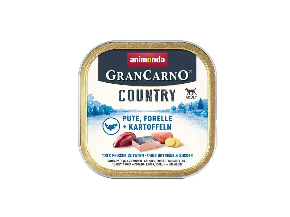 Animonda GranCarno Country Adult - Krůta, pstruh a brambory 150 g Nakupujte Hned