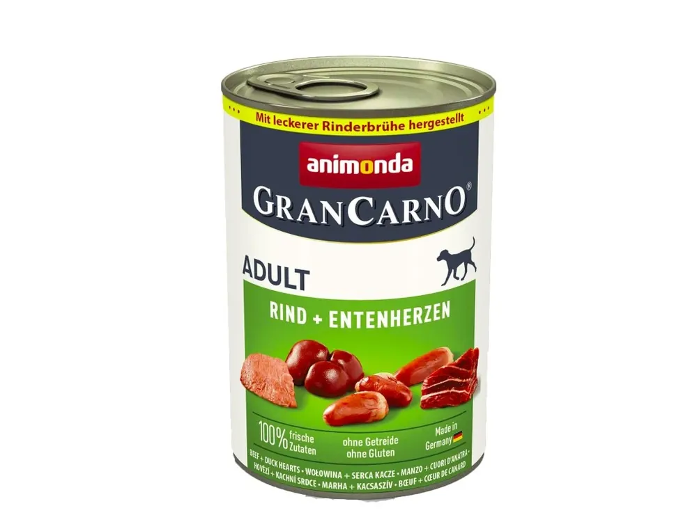 Animonda GranCarno Original Adult - Hovězí a kachní srdce 400 g Cenová Bomba