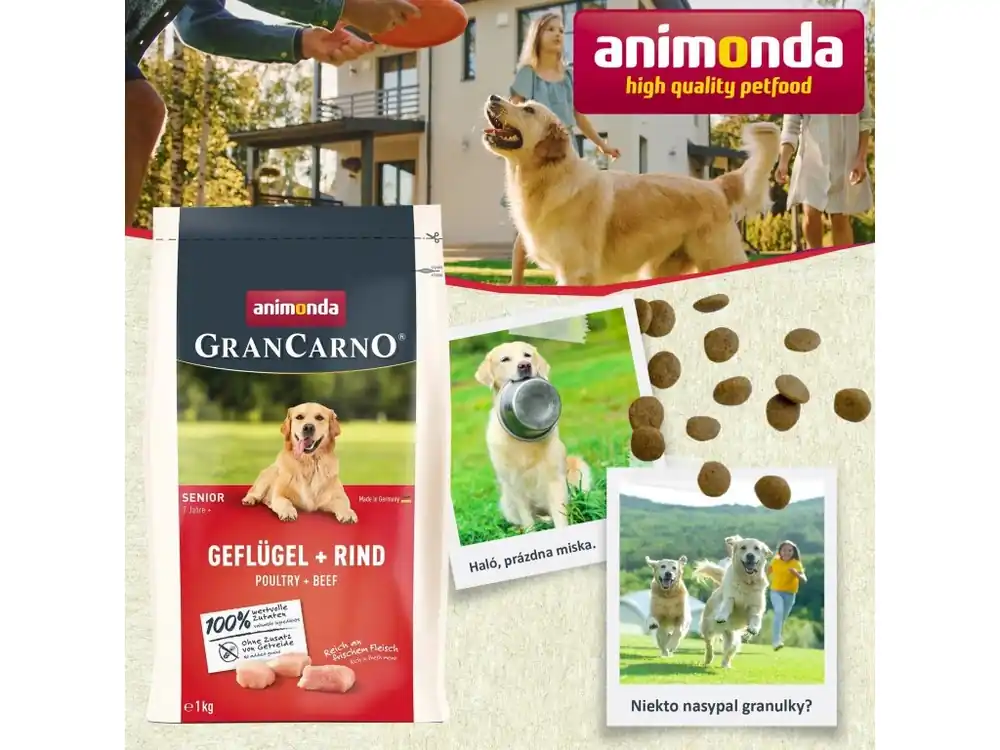 Pouze Dnes Animonda GranCarno Senior - Hydina + Hovězí 1 kg