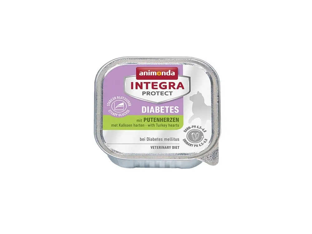 Novinka Animonda Integra Cat Diabetes - Krůtí srdíčka 100 g