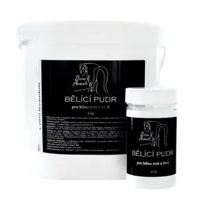 Bělíci pudr pro bílou srst a žíně 50g Bezpečná Platba