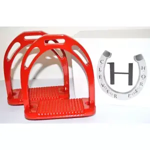 Oblíbený Třmeny Aluminiové širokonášlapné červené