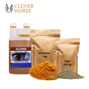 KURKUMA balíček Lněný olej 1l + Kurkuma 1kg + Pepř 0,5kg (Vše co potřebujete pro maximalizaci účinků kurkumy) Top Prodej