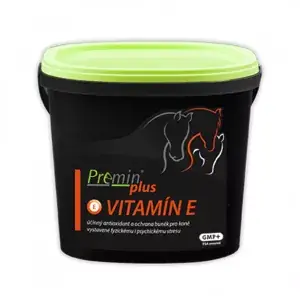 Rychlé Dodání Premin® plus VITAMÍN E antioxidant 1kg (Účinný antioxidant a ochrana buněk pro koně vystavené fyzickémui psychickému stresu)