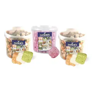 SET 3X Pamlsky pro koně Candies kyblík 6l Autentický