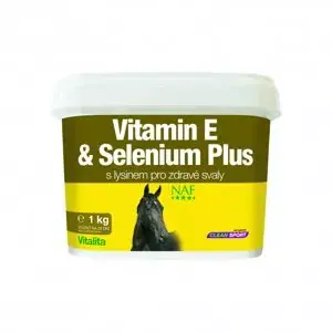 Vitamin E and Selenium plus, vitamín E a selen pro správnou funkci svalů koní v zátěži (NAF Vitamin E and Selenium plus, vitamín E a selen pro) Nová Kolekce