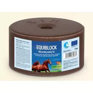 Speciální Cena Equiblok, minerální solný liz pro koně s vitamíny a enzymy (SIN Hellas - Equiblok, minerální solný liz pro koně s vitamíny a enzymy, balení 3 kg)