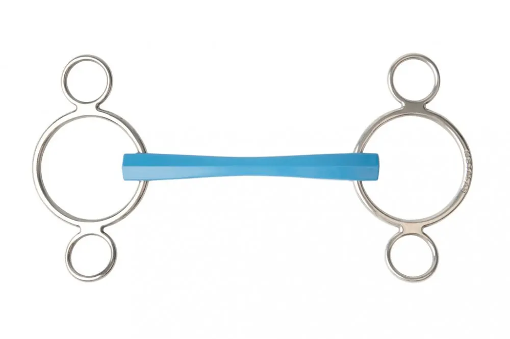 Časově Omezené Udidlo sněhulák METALAB Flexible Turquoise - Velikost 13,5 cm