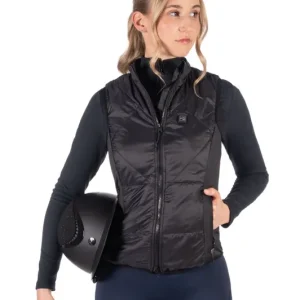 Vrácení Zdarma Jezdecká vyhřívaná vesta HKM Slimline- Style (bez baterie/powerbanky)