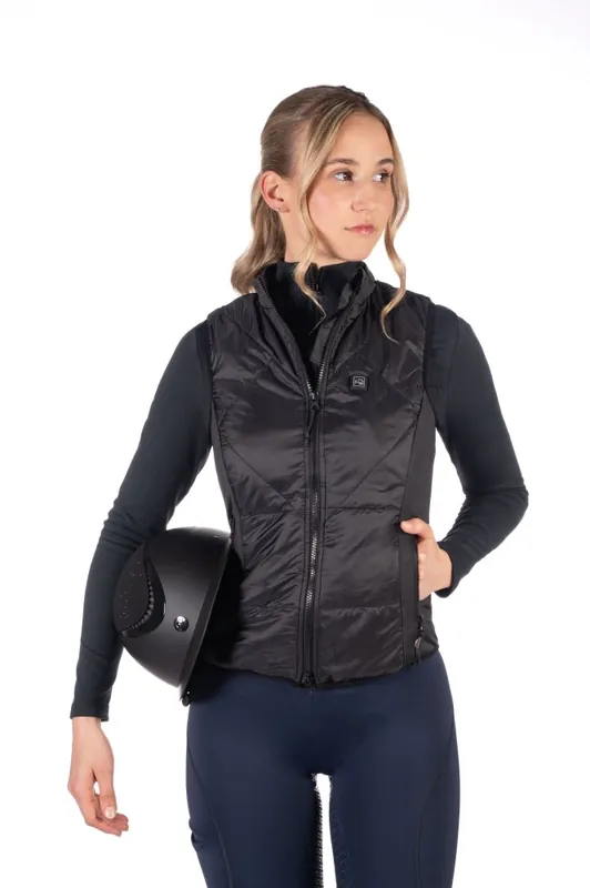 Nakupujte Hned Jezdecká vyhřívaná vesta HKM Slimline- Style (bez baterie/powerbanky) - Barva ModráVelikost XS