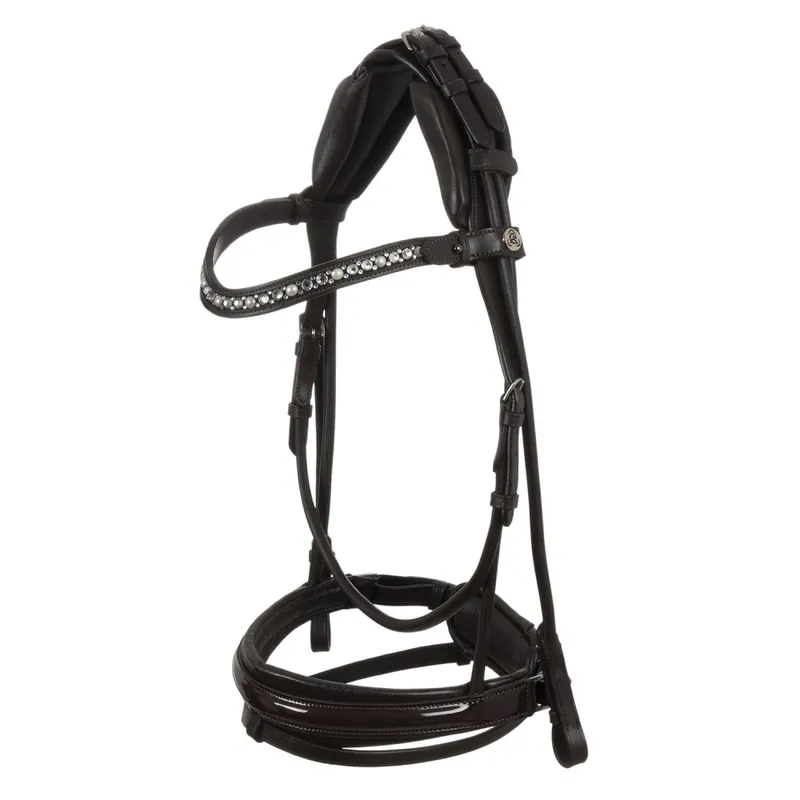 Omezená Nabídka Acavallo uzdečka Calfskin Damigella - Barva HnědáVelikost COB