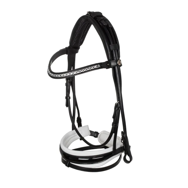 Acavallo uzdečka Dalila Calfskin - Barva Černá/bíláVelikost COB Cenově Výhodný