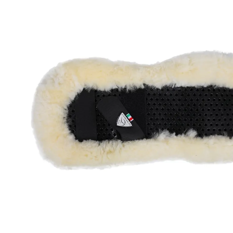 Potah na podbřišník ACAVALLO Shaped Classic Gel Sheepskin - Barva BíláVelikost 60-70 cm Super Cena