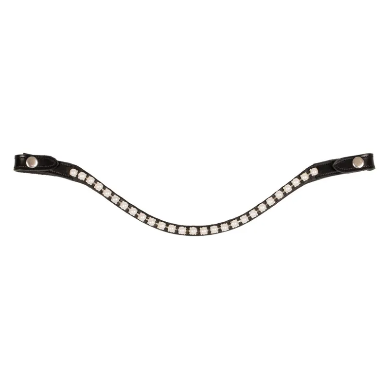 Koupit Online Čelenka ACAVALLO Pearls - Barva koňakVelikost FULL