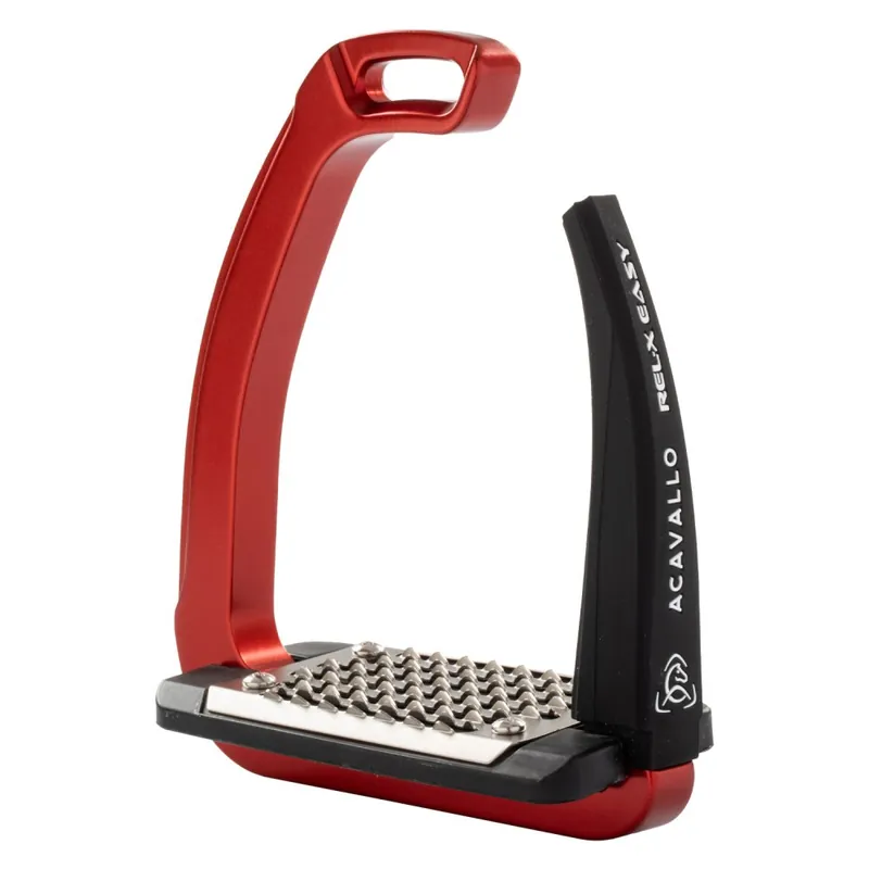 Třmeny ACAVALLO® Rel-X EASY - Barva Červená Omezená Nabídka