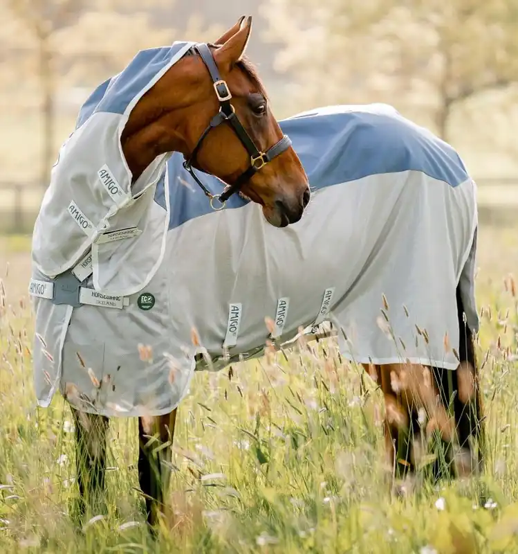 Aktuální Síťová deka Horseware Amigo AmEco Combi, s nepromokavými zády - Velikost 145cm (6‘6")