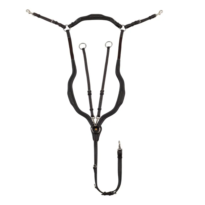 Anatomický kožený poprsník EQUESTRO - Barva Tmavě hnědáVelikost COB Nejprodávanější