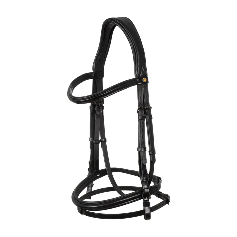 Anatomická kožená uzdečka EQUESTRO Levný
