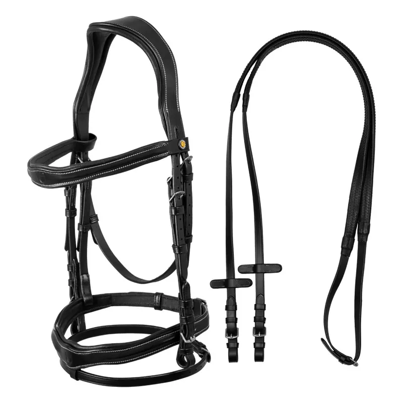 Anatomická uzdečka Equestro s logem - Barva Tmavě hnědáVelikost COB Kup Teď