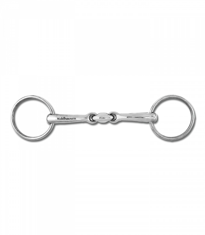 Autentický Udidlo stihlové Waldhausen 2x lomené, plné 14mm - Rozměr 13,5 cm