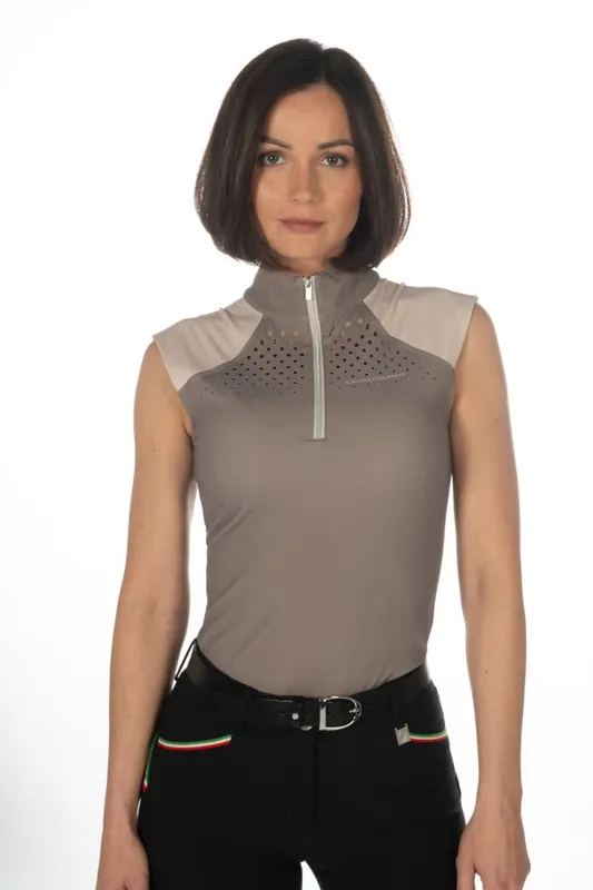 Must-Have Funkční top HKM -Amalfi- - Barva taupe/béžováVelikost L