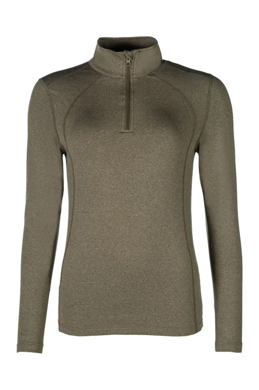 Vrácení Zdarma Funkční tričko HKM -Essentials Winter- - Barva OlivováVelikost 140