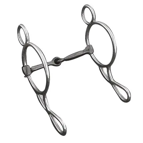 Jen Po Omezenou Doba Westernové udidlo Gag WEAVER 5-1/2" Sweet Iron Snaffle Mouth