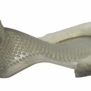 Aktuální Gelová podložka Acavallo masážní Just Gel s beránkem - Barva černá/přírodní