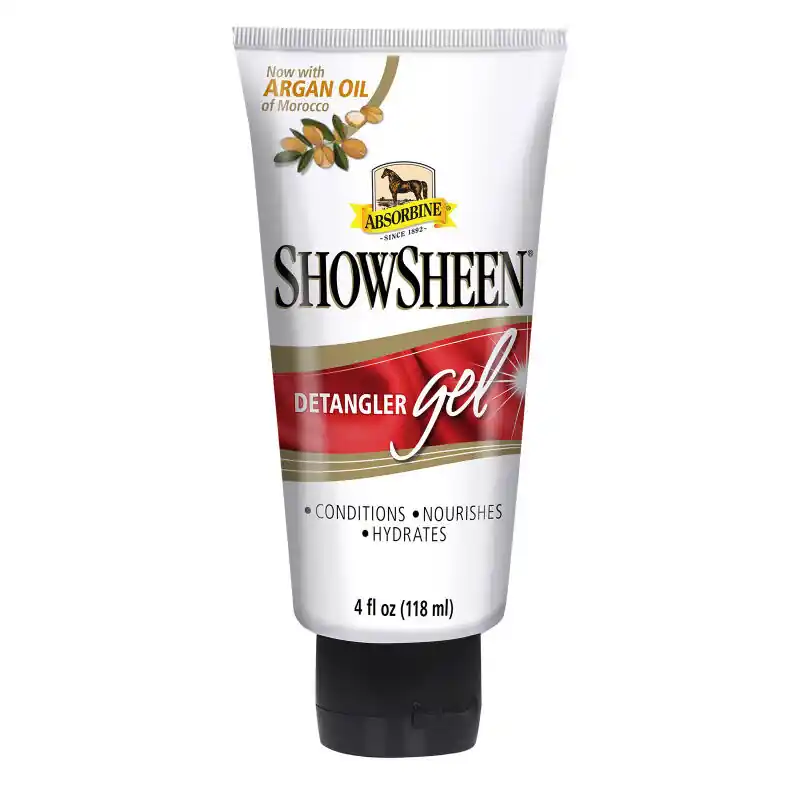 Gelový rozčesávač pro velmi zacuchanou hřívu či ocas Absorbine ShowSheen Ihned K Objednání