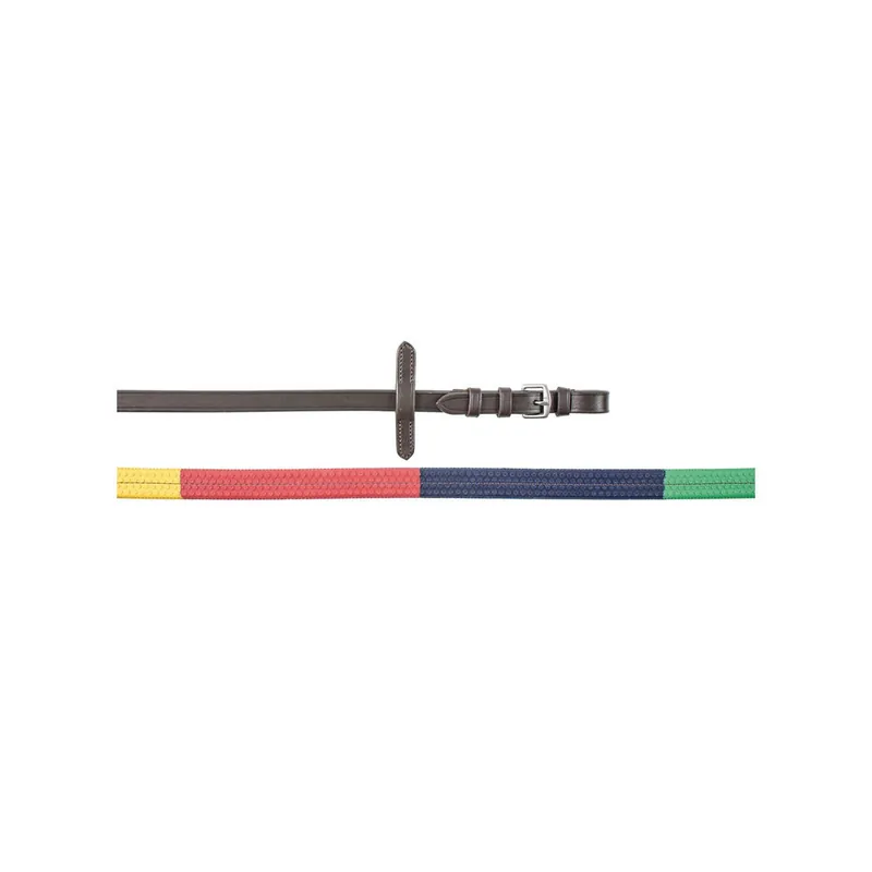 Gumové otěže SUPREME Multicolor - Barva koňakVelikost FULL Novinka