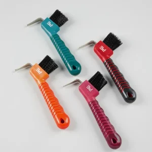 Finální Výprodej Háček na kopyta Premier Equine Comfort Grip - Barva Vínová