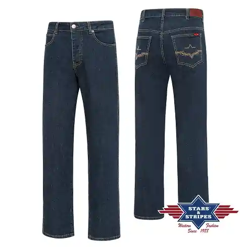Zlevněný Pánské westernové jeans kalhoty OWEN - Velikost W36/L34