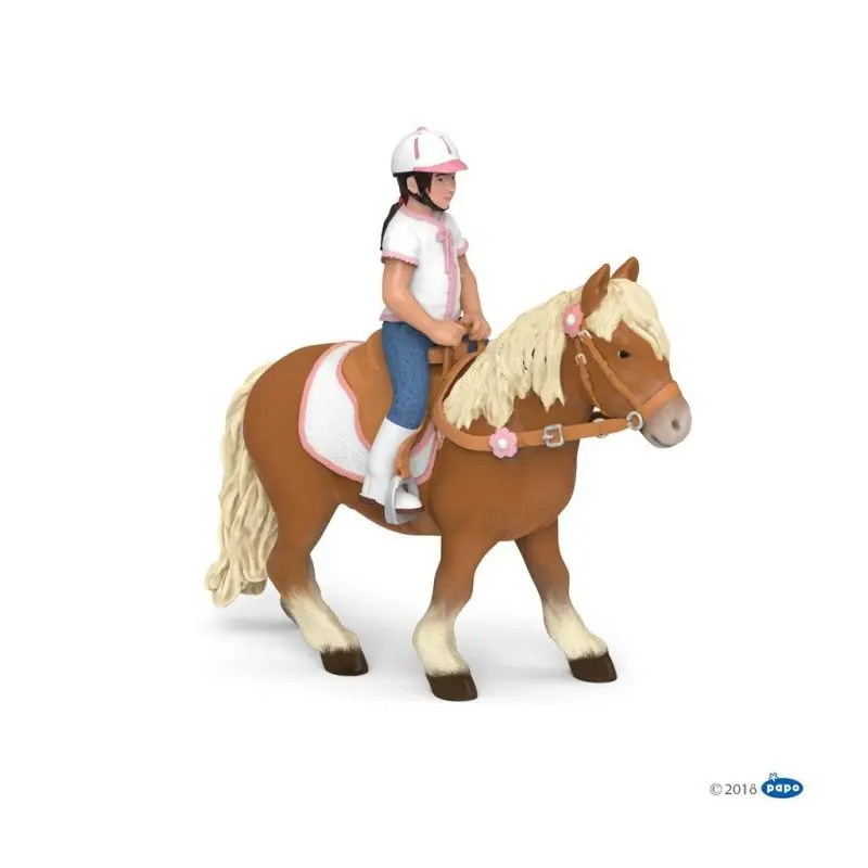 Levný Papo Shetlandský pony se sedlem