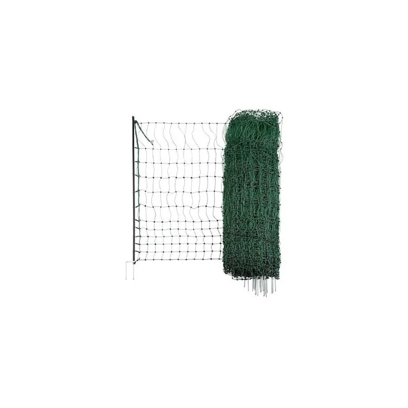 Síť pro drůbež PoultryNet, zelená, vodivá, výška 106 cm, délka 50 m, dvojitá špička Sleva