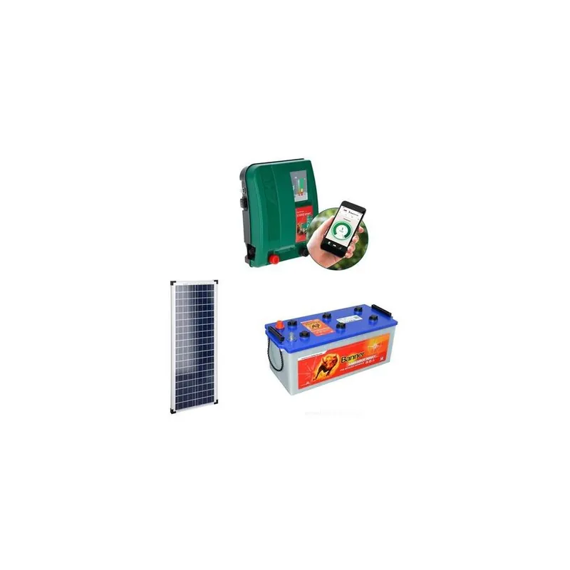 Akční Nabídka Sada elektrického ohradníku AKO DUO-Power Xi 8000 smartGPS + solární panel 100 W + akumulátor 130 Ah