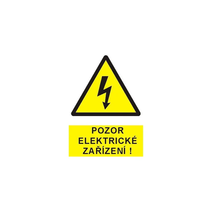 Víkendová Akce Pozor elektrické zařízení ! - plast A5
