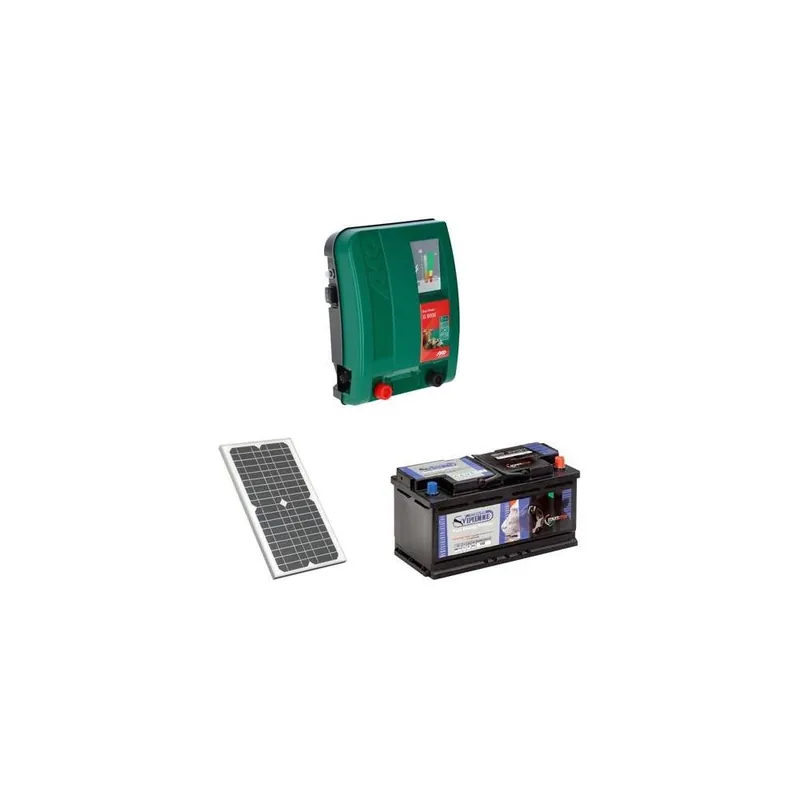 Sada elektrického ohradníku AKO DUO-Power Xi 8000 + solární panel 100 W + akumulátor 130 Ah Bezpečná Platba