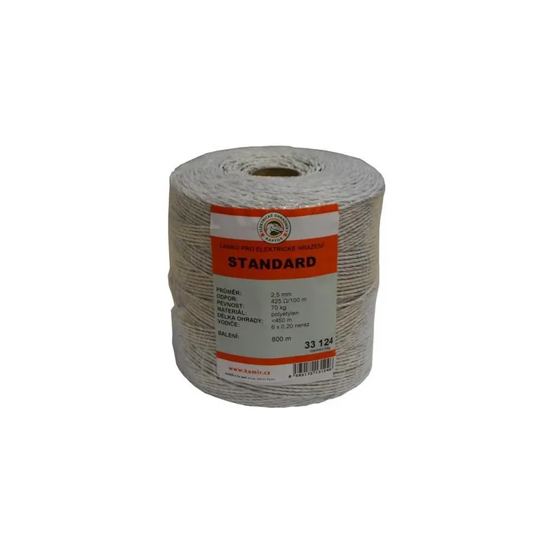Nejlepší Volba Polyetylenové lanko pro elektrické ohradníky STANDARD 2,5 mm