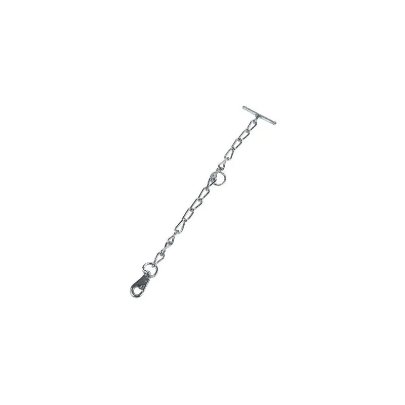 Řetězový vazák jednodílný s karabinou k obojku, 6mm, 66cm Poslední Šance