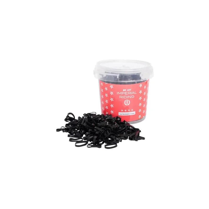 Akční Nabídka Gumičky na hřívu silikon Imperial, kbelík, černé, 400 g