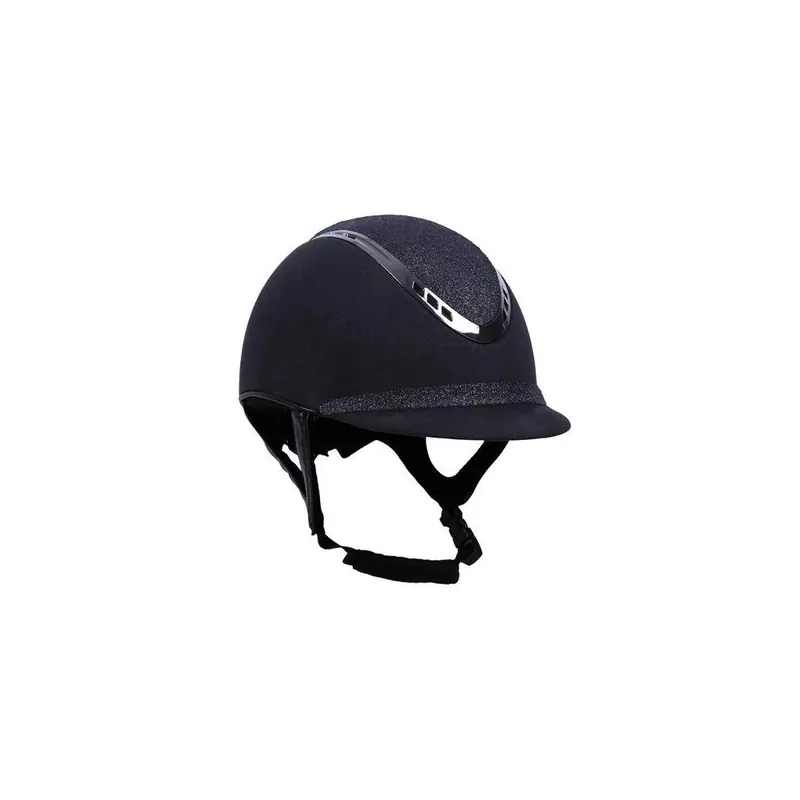 Jezdecká přilba QHP Glitz, černá - vel. 52-54 Cenová Bomba