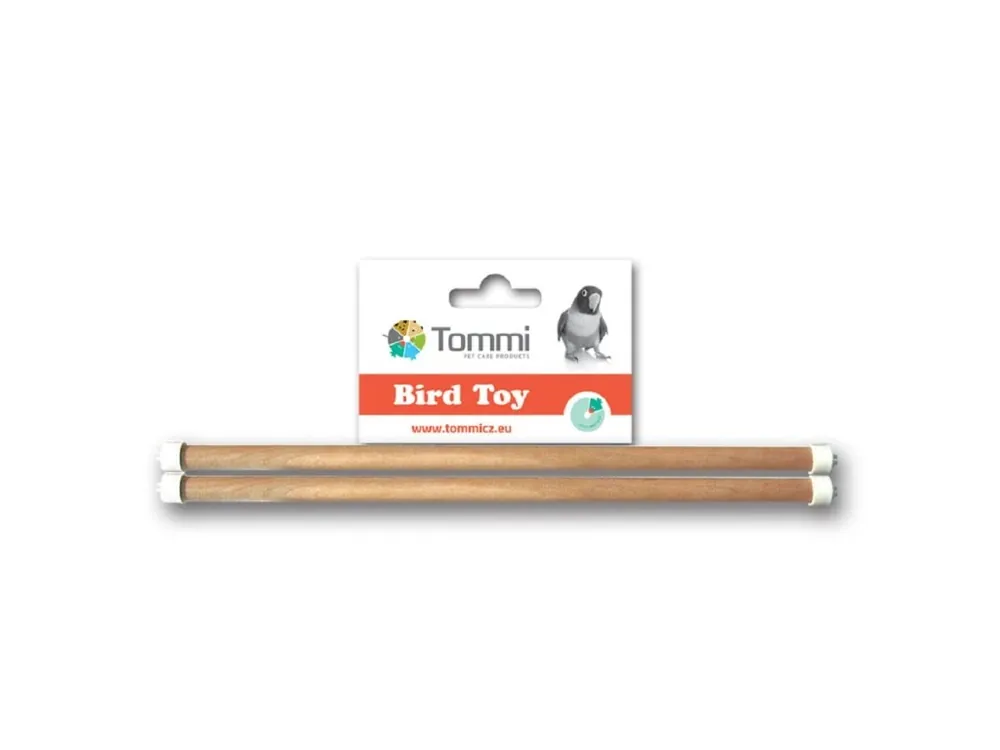 Značkový Dřevěné bidýlko pro exoty, 2 ks, 35 cm