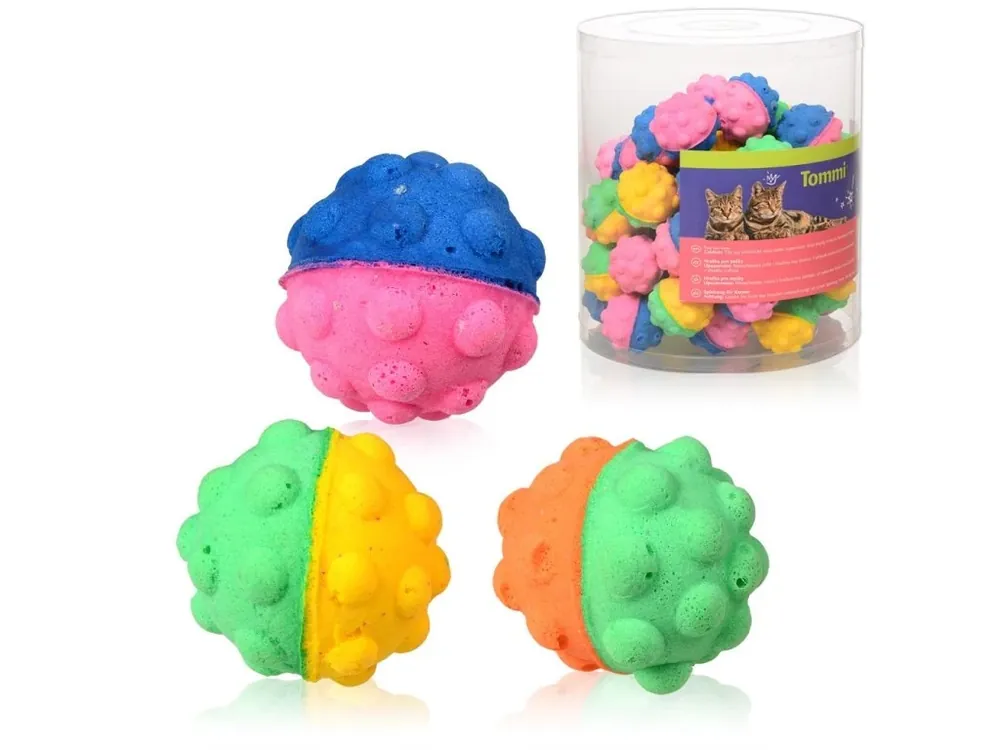 Pěnový míček s boulemi, 4,5cm Cenová Bomba