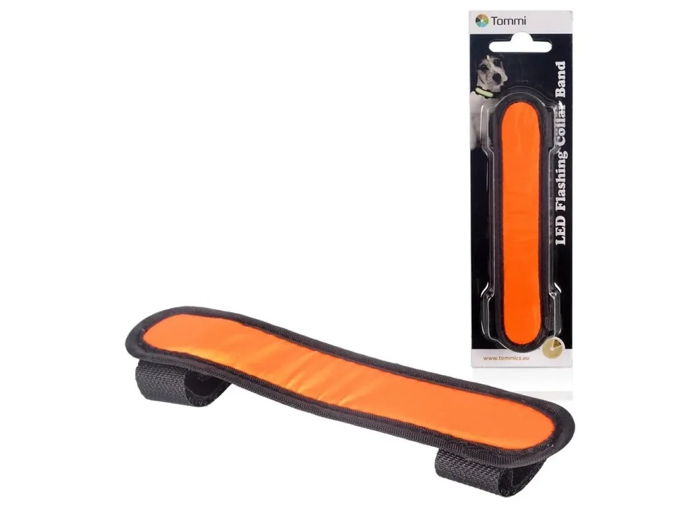 LED pásek na obojek 15cm/ oranžový Dokud Zásoby Vydrží