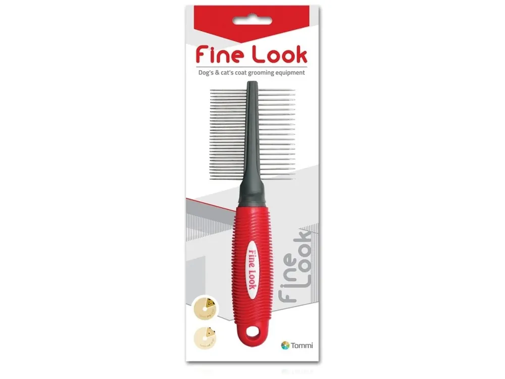 Fine Look red image - hřeben oboustranný Nová Kolekce