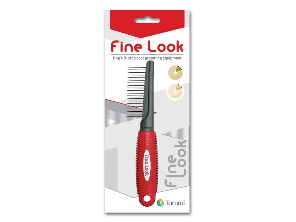 Fine Look red image - hřeben řídký Finální Výprodej