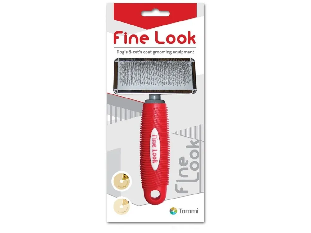 Fine Look red image - kartáč jemný M Zlevněný