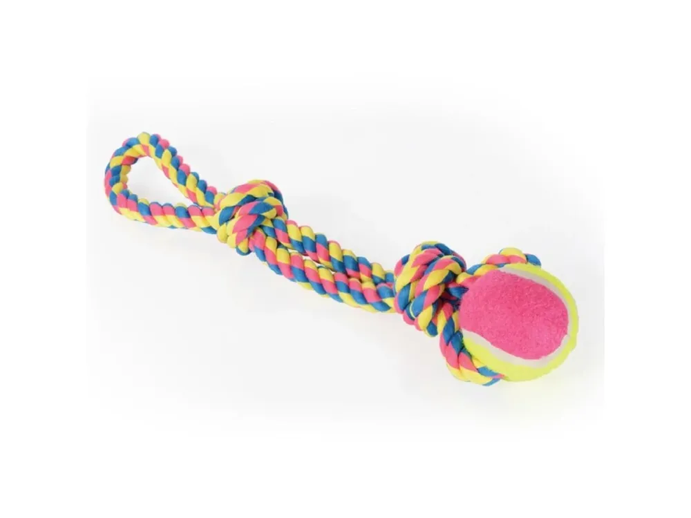 Přetahovadlo s tenisákem, 41cm Zlevněný